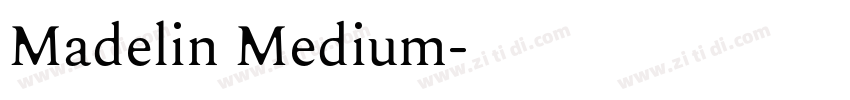 Madelin Medium字体转换